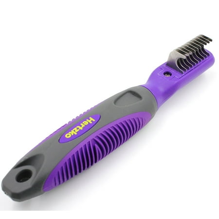 Mat Remover by Hertzko - Great Tool for Removing Tangled, Matted, Knotted or Dead Hair from Dogs &