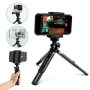 Insten Mini Tripod with 360 Rotating Head Selfie Tri-pod Mount Phone Holder Stand Portable for iPhone 11 12 Mini Pro Max SE 2020 8 Plus Galaxy S10 S10+ S10E Google Pixel 3 3A 3XL Smartphone Universal
