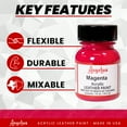 thumbnail image 2 of Angelus® Acrylic Leather Paint, 1 oz., Magenta, 2 of 9