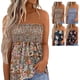 thumbnail image 4 of Tops de tubo fruncidos para mujer,Tops de tubo fruncidos para mujer Ropa de mujer Top bandeau sin tirantes Funcionalidad versátil, 4 of 6