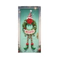 thumbnail image 2 of Wooowa 72.8x35.4Inch Christmas 3D Visual Santa Door Covers, Festive Door Curtain Decor, Holiday Party Ambiance Backdrops, 2 of 8