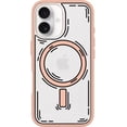 thumbnail image 3 of OtterBox iPhone 16 (Only) - Symmetry Series Clear+ Case - Doodle Cover - Snaps to MagSafe - Ultra-Sleek - Raised Edges Protect Camera & Screen - Non-Retail Packaging, 3 of 6