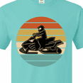 thumbnail image 4 of Inktastic Snowmobile Retro Sunset T-Shirt, 4 of 5