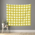 thumbnail image 2 of Balery Yellow Checkboard Pattern Tapestry 60x51 Inches - Large Wall Hanging Tapestry for Bedroom, Living Room, Dorm Decor - Artistic and Aesthetic Room Decor, 2 of 9