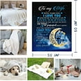 thumbnail image 5 of Gifts for Wife,Wife Gifts from Husband,Wife Birthday Gift Ideas,Anniversary Wedding Gifts for Wife Her,to My Wife Blanket from Husband,Christmas Valentines Gifts for Wife Romantic 60'''' x 50'''', 5 of 6