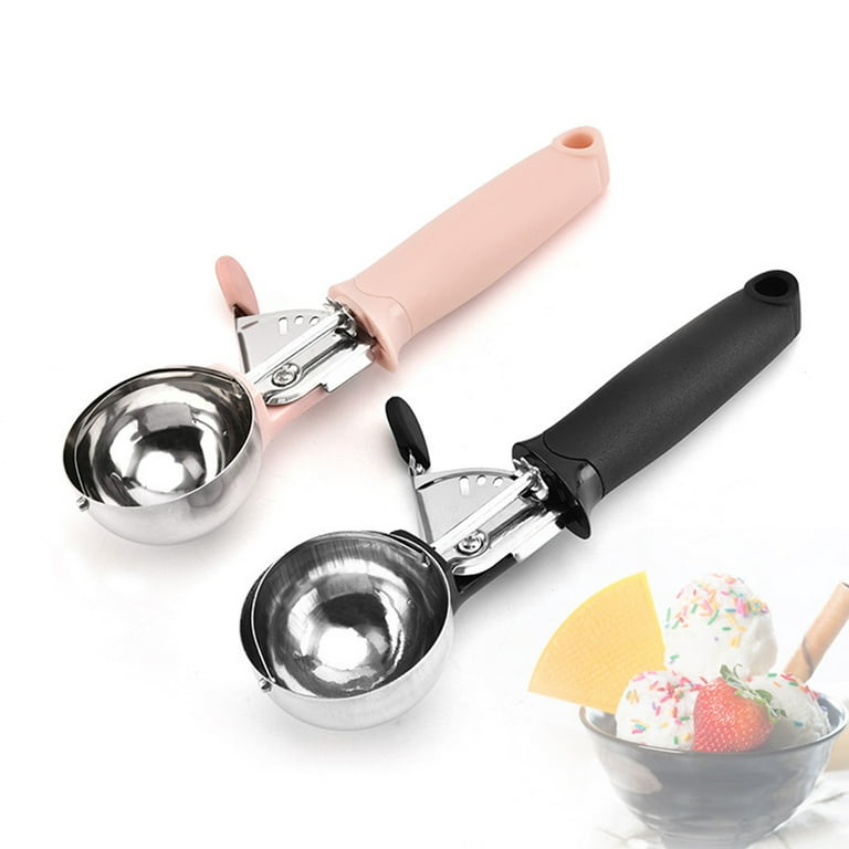 Cheer.US Portion Scoop, Durable Cookie Scoop with Silicone Handle,  Stainless Steel Disher for Portion Control, Scoop Cookie Dough, Cupcake  Batter, or Ice Cream - Restaurantware 