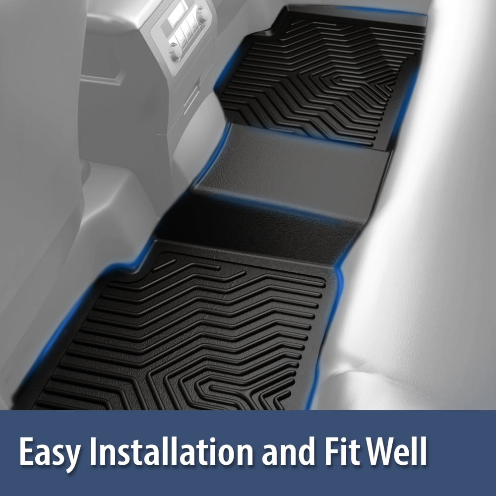 6Pcs Floor Mats & Cargo Liner TPE Fit For 2017-2023 Tesla Model 3 All Weather Heavy Duty Custom Fit Liners