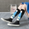 thumbnail image 5 of Gaeub Christmas Gnome Snowflake Printed Design Socks Stretchy High Tube Socks for Men Women Teens , Softball Soccer Socks for Hiking, Sport, 5 of 6