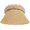 Khaki, variant on Women's Sun Straw Hats Straw Visors Beach UV Protection Wide Brim Cap Elegant Pearl Topless Sun Hats Breathable Straw Visors