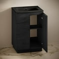 thumbnail image 6 of St. Tropez 24" Freestanding Bathroom Vanity in Black Oak with Black 3-Hole Centerset Sink Top, 6 of 7