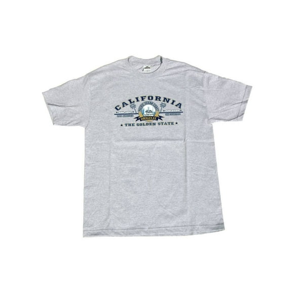 California State Cotton T-Shirt - Grey, XL, Grey
