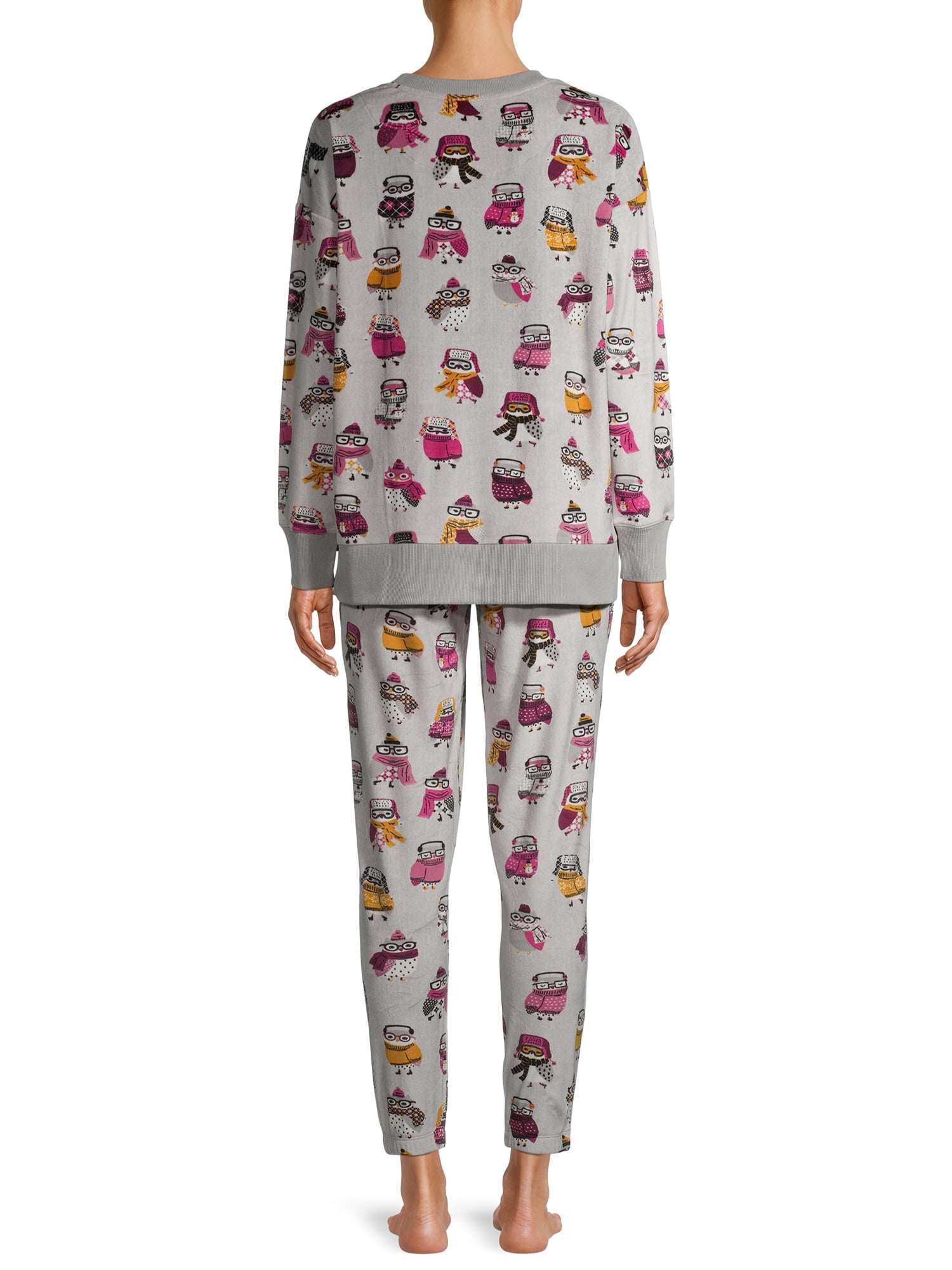 Secret Treasures Long Sleeve Crew Neck & Jogger Pajamas Set (Women's or Women's Plus) 2 Piece Set
