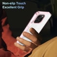 thumbnail image 4 of Compatiable with iPhone 11 Pro Case Clear, Transparent Crystal Shockproof Phone Case, Slim Anti-Scratch Hard PC + Soft TPU Back Protective Cover Bumper Non-Slip Design For iPhone 11 Pro, Pink, 4 of 8