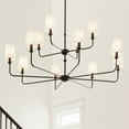 thumbnail image 3 of 52518BK Kichler Lighting Pallas - 12 Light Chandelier In Traditional Style-23 Inches Tall and 42.75 Inches Wide-Black Finish, 3 of 17