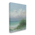 thumbnail image 3 of Ocean Waves Beach Reeds Coastal Painting Gallery Wrapped Canvas Print Wall Art, 3 of 7