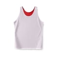 thumbnail image 2 of Ma Croix Men's Reversible Basketball Jersey Premium Moisture Wicking Mesh Practice Tank Top Small, Red, 2 of 8