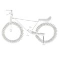 thumbnail image 4 of Diecast Bicycle Toy vintage metal bicicleta modelo w / flor rueda artesanía juguete regalo decoración astilla Magideal Diecast Bicycle Toy, 4 of 7