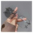 thumbnail image 2 of YAOBAMM Comfortable Frames Bluelight Spectacles Blue Light Blocking Glasses Unisex Large Frame Clear View Strong Hinge Transparent Brim Eye Protection Bluelight, 2 of 6