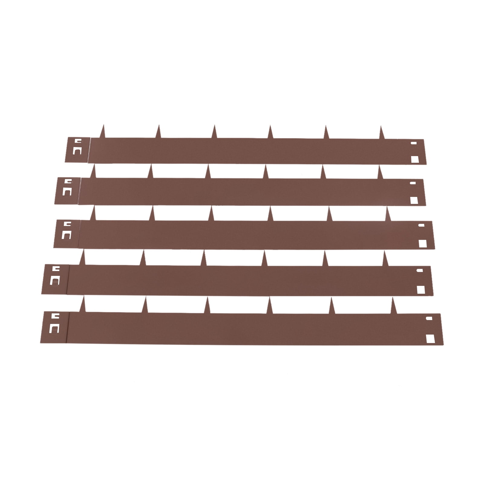 ToppiJoy Metal Landscape Edging with Sharp Teeth and Flexible Design Weather Resistant Steel Garden Border for Lawn and Flower Bed Separation