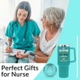 thumbnail image 5 of Nurse Gifts for Women Nurse Tumbler Nurse Coffee Mug Cup with Lid and Straw - 40 Oz Stainless Steel Insulated Water Bottle - Gifts for Practitioner Nurse Nursing Student Men Women, 5 of 6