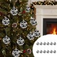 thumbnail image 2 of Cowhide Print Christmas Ornaments Set, 12 Pcs 2.36" Western Cow Print Hanging Balls for Xmas Tree, Rustic Country Holiday Decorations, Shatterproof DIY Craft Supplies for Home Party Displays, 2 of 8