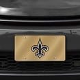thumbnail image 2 of Rico Industries Placa de matrícula metálica láser de los New Orleans Saints de la NFL, 6 x 12 pulgadas, 2 of 3