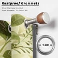 thumbnail image 6 of 2 Panels Outdoor Curtains for Patio Waterproof 54"x84" Sage Green Leaves Weatherproof Privacy Outsides Curtains, Summer Botanical Farmhouse Watercolor Leaf Grommet Thermal Drapes for Cabana Porch, 6 of 8