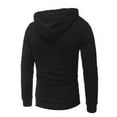 thumbnail image 2 of Fo square pattern quilted classic men's casual hoodies men (Gray, L), 2 of 10