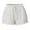 White, variant on YanHoo Women's Casual Shorts Plus Size Lace Shorts Elastic High Waist String Pants with Pockets
