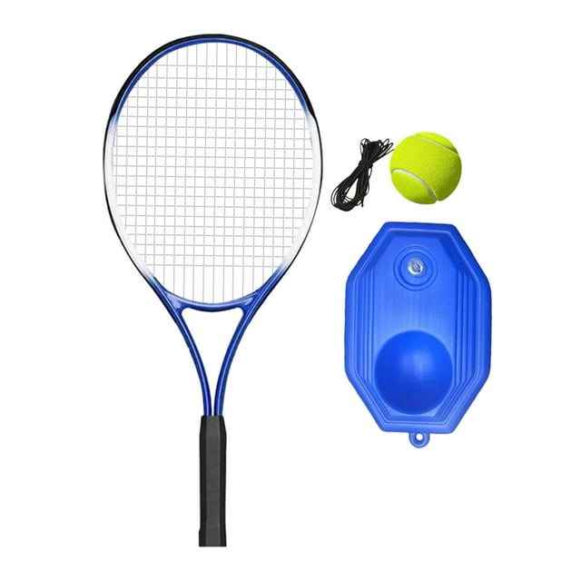 ZheElen Tennis Racket Training Equipment Tool Nonslip Grip For Comfortable Handling In Indoor Outdoor Practice Backyards 68cm Ball and Base