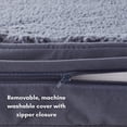 thumbnail image 2 of Happy Hounds Daisy Deluxe Sherpa Supportive Dog Bed, Blue Steel, Small (36 x 24 in.), 2 of 7