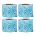 thumbnail image 1 of Cinta de copo de nieve de 4 Uds., 25 yardas, estilo navideño, brillo vivo, cinta de regalo ampliamente utilizada para decoración de fiestas y bodas, 1 of 5