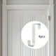 thumbnail image 1 of 4 ganchos para colgar sobre puerta, evitan arañazos, organizadores portátiles, ganchos para puerta de armario, dormitorio, armario, cocina Blanco, 1 of 8
