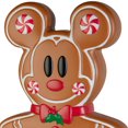 thumbnail image 5 of 24 inch LED Lighted Gingerbread Mickey Mouse and Minnie Mouse Blow Mold Outdoor Christmas Décor Disney, 5 of 8