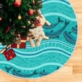 thumbnail image 5 of GZHJMY Dolphins in The Sea Christmas Tree Skirt 48" Christmas Decorations Indoor Outdoor Tree Skir for Home Holiday Party Decorations Gift, 5 of 5