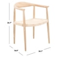 thumbnail image 5 of SAFAVIEH Volta Foc Twist Accent Chairs, Unfinished Natural Teak/Natural Foc Twist (24.8 in. W x 18.9 in. D x 30.7 in. H), 5 of 7