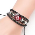 thumbnail image 3 of 12 pulsera del zodiaco collar tejido multicapa cuero pulsera de la amistad pulsera de cuerda ajustable zodiaco luna colgante collar conjunto de joyas damas hombres damas 1 juego Vhermosa 221554-2, 3 of 4