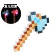 thumbnail image 1 of Juguetes de estilo píxel, espada de piedras preciosas, espada dorada, juguetes para niños, juegos para el hogar, suministros de espada con luz LED, espadas, juguetes de Cosplay, 1 of 6