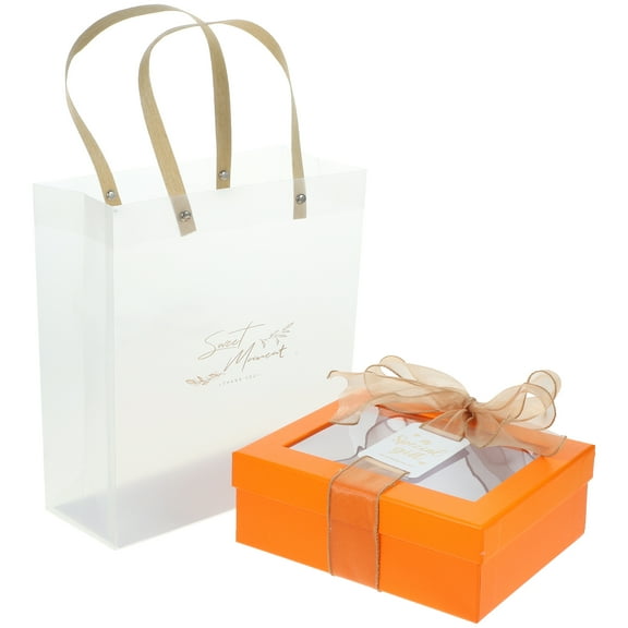 Worgeous  Gift Box Wedding Favor Baby Shower Large Valentines Dad Bridegroom Orange