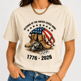 thumbnail image 6 of Veteran Of The United States Army 1776-2026 Shirt, USA 250th Anniversary Patriotic Veteran T Shirt, Military Boots American Flag Graphic Tee, 6 of 6
