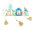 thumbnail image 1 of Placas Colgantes Navidad símbolo Invitado Bienvenido Adornos Árbol Navidad - árbol de navidad alce árbol de navidad SM SunniMix Navidad placas de madera signos, 1 of 7