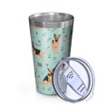 thumbnail image 2 of 16oz Tumblers German Shepherd Dog and Music Stainless Steel Vacuum Insulated Double Wall Travel Tumbler Cups Mug with Lid and Straw,Cleaning Brush for Coffee,Tea, 2 of 4