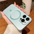 thumbnail image 1 of Luxury Matte For Magsafe Wireless Charging Case For iPhone 15 11 13 12 14 Pro Max Plus Magnetic Phone Cases Lens Protector Cover Blue For iPhone 13, 1 of 6