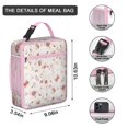 thumbnail image 3 of Tropical Flower and Leaves Insulated Lunch Bag Box Teen Reusable Lunch Bag Lightweight Lunch Tote Portable Bag Office Beach, 3 of 6