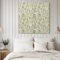thumbnail image 2 of Sage Green Flowers Wall Art Painting on Canvas, Rustic Pastoral Botanical Floral Leaf Canvas Art Home Prints Wall Art Framed Modern Artwork for Living Room Bedroom Wall Decor 12x12in, 2 of 5