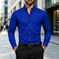 thumbnail image 2 of SRZYMJ Mens Dress Shirts Free Long Sleeve Button Down Shirts, 2 of 4