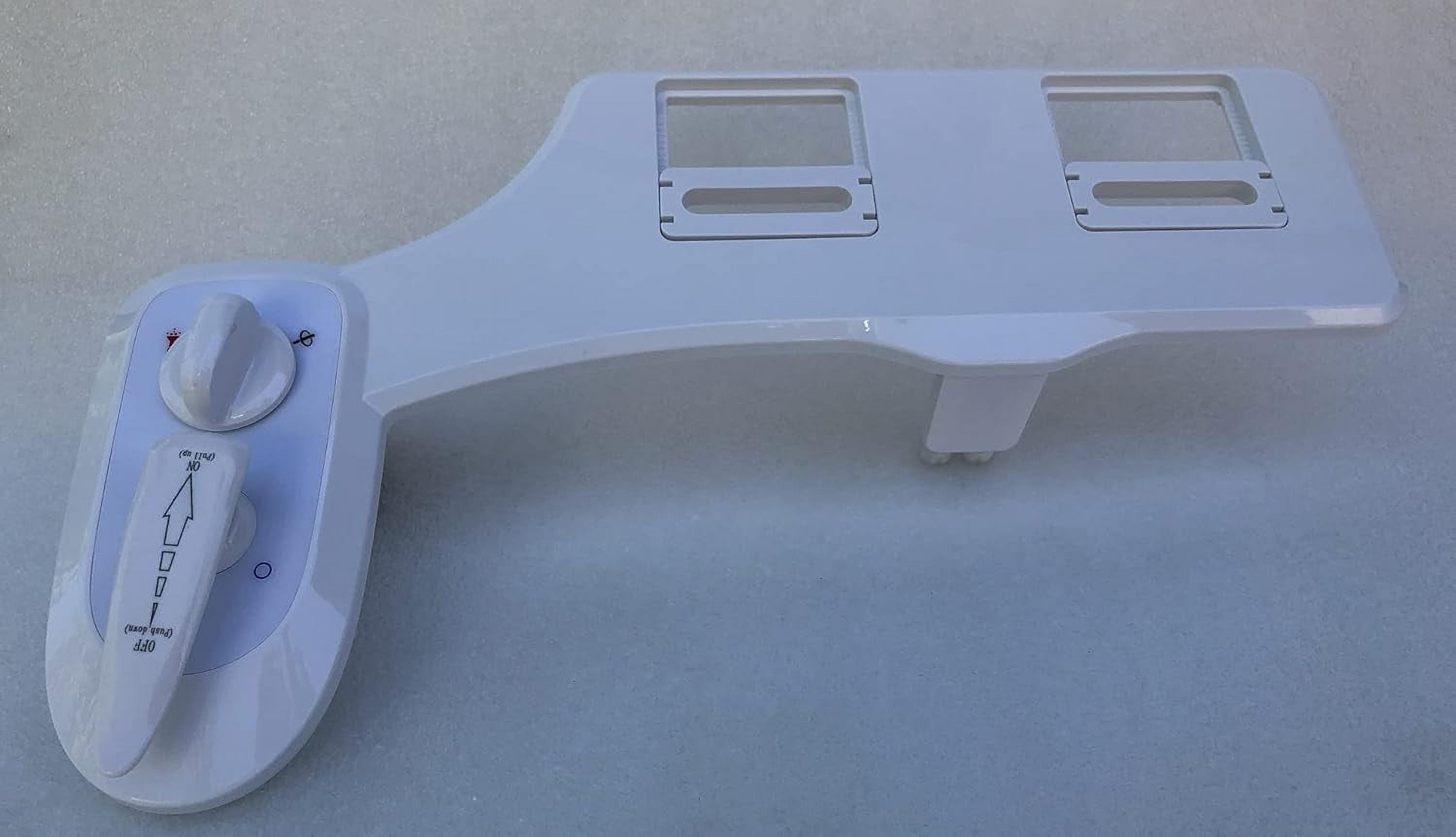 NuFlush Toilet seat bidet, Combination hot and cold water Bidet attachment