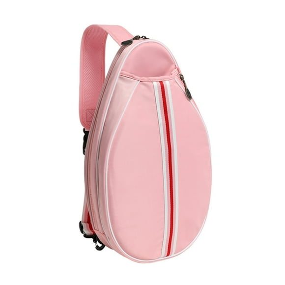 Colaxi Tennis Bag Tennis Racket Bag Adjustable Strap Outdoor Equipment Versatile Multipurpose Badminton Racquet Pouch Pickleball Bag Pink