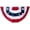 3x6-1pcs, variant on 3x6 Ft USA Pleated Fan Flag, American US Flag Bunting for Outside, Patriotic Half Fan Banner Flag with Brass Grommets for 4th of July Indoor Outdoor Decorations,6 pack