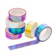 thumbnail image 2 of 12 rollos de cinta adhesiva arcoíris de polietileno de alta viscosidad, impermeable, para bricolaje (colores variados), 2 of 5